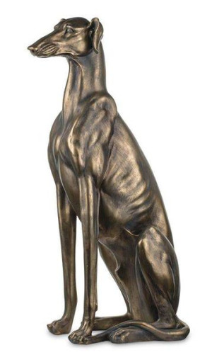 Figurka Pies złoty H: 78 cm