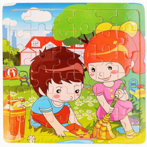EDUKACYJNE PUZZLE DREWNIANE układanka DLA DZIECI
