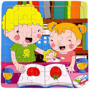 EDUKACYJNE PUZZLE DREWNIANE układanka DLA DZIECI