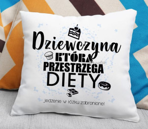 Poduszka - Dziewczyna, która przestrzega Diety