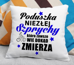 Poduszka - Poduszka niezłej Szprychy, która zawsze wie dokąd zmierza