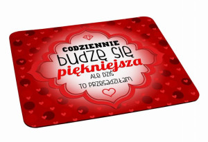 Podkładka pod myszkę Budzę się piękniejsza
