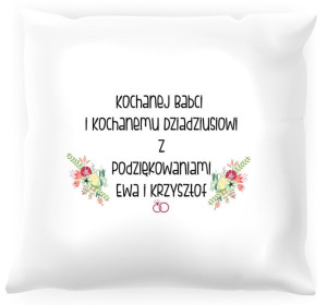 Poduszka personalizowana -  Podziękowania dla dziadków #02