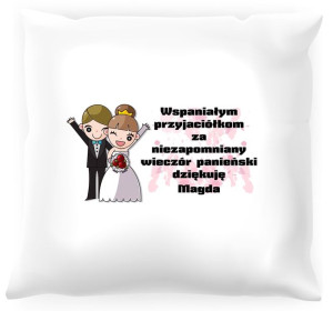 Poduszka personalizowana -  Podziękowania dla przyjaciółek #02