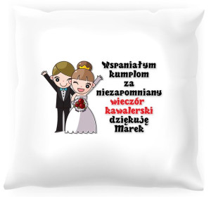 Poduszka personalizowana -  Podziękowania dla przyjaciół #01