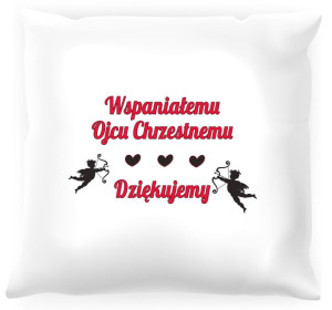 Poduszka -  Podziękowania dla ojca chrzestnego #04
