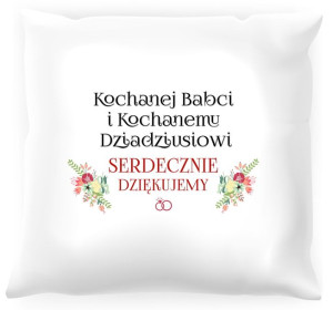 Poduszka personalizowana -  Podziękowania dla dziadków #03
