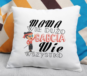 Poduszka Babcia wie wszystko