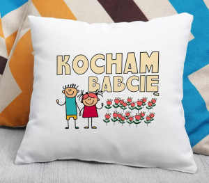 Poduszka Kocham Babcię #02