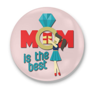 Lusterko okrągłe dla Mamy Mom is the best
