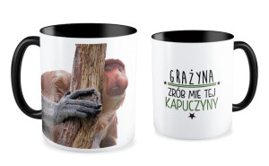 Kubek z nosaczem Zrób mie tej kapuczyny
