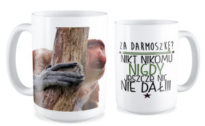 Kubek z nosaczem Za darmoszkę