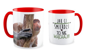 Kubek z nosaczem Jak Ci śmierdzi to nie wąchaj