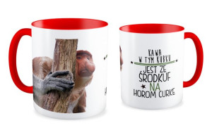 Kubek z nosaczem Ze środkuf na horom curke