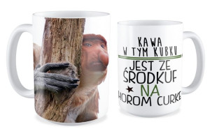 Kubek z nosaczem Ze środkuf na horom curke