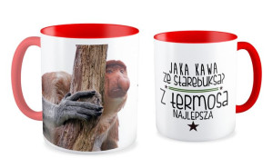 Kubek z nosaczem Kawa z termosa najlepsza