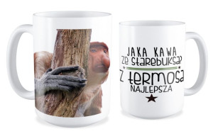Kubek z nosaczem Kawa z termosa najlepsza