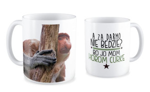 Kubek z nosaczem Mam horom curkę