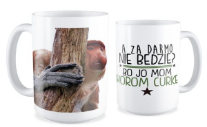 Kubek z nosaczem Mam horom curkę