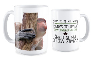 Kubek z nosaczem Kiedyś to były zimy