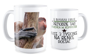 Kubek z nosaczem Ci dzisiejsi ludzie