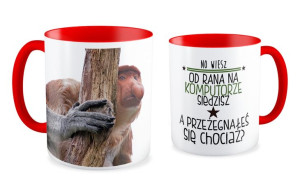 Kubek z nosaczem A przeżegnałeś się chociaż
