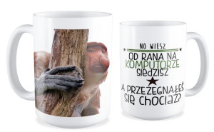 Kubek z nosaczem A przeżegnałeś się chociaż