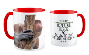 Kubek z nosaczem Dzieciaku uczcie się