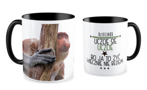 Kubek z nosaczem Dzieciaku uczcie się