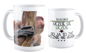 Kubek z nosaczem Dzieciaku uczcie się