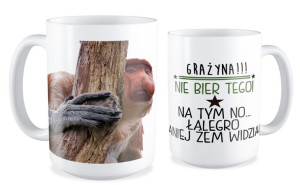 Kubek z nosaczem Nie bier tego