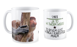 Kubek z nosaczem Ja w Twoim wieku