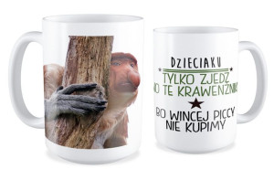 Kubek z nosaczem Wincyj piccy nie kupimy