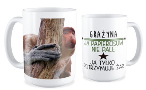 Kubek z nosaczem Ja papierosów nie pale