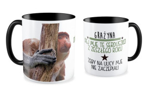 Kubek z nosaczem Dej mie te serduszko z zeszłego roku