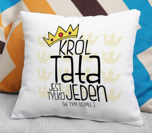 Poduszka Król jest tylko jeden