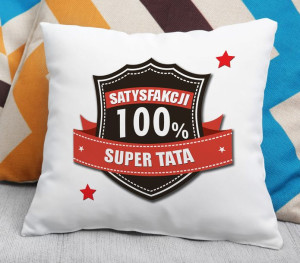 Poduszka Super tata 100% satysfakcji