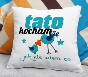 Poduszka Kocham Cię jak nie wiem co