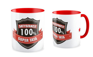 Kubek dla Taty Super tata 100% satysfakcji