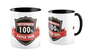 Kubek dla Taty Super tata 100% satysfakcji