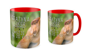 Kubek z nosaczem Cukier w promocji