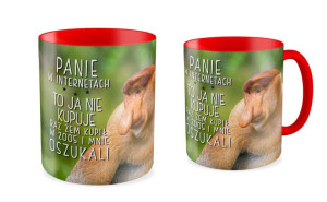 Kubek z nosaczem W internetach nie kupuje