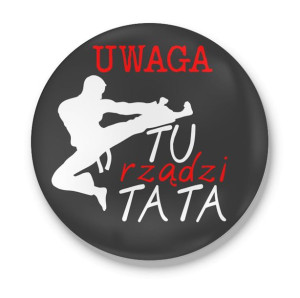 Magnes z otwieraczem z nadrukiem dla Taty Tu rządzi tata #02