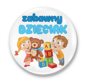 Przypinka z nadrukiem dla dziecka Zabawny dzieciak