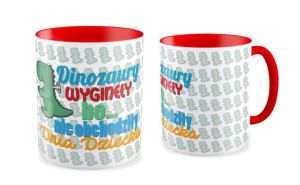 Kubek dla dziecka Dinozaury wyginęły bo nie obchodziły dnia dziecka