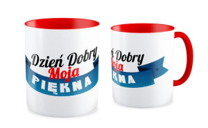 Kubek dla niej Dzień dobry moja piękna