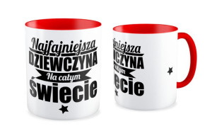 Kubek dla niej Najfajniejsza dziewczyna na całym świecie