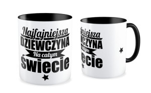 Kubek dla niej Najfajniejsza dziewczyna na całym świecie