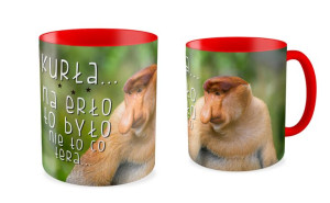 Kubek kibica z nosaczem  Na erło to było nie to co tera