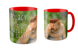 Kubek kibica z nosaczem  Polacy nic siem nie stało